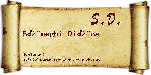 Sümeghi Diána névjegykártya