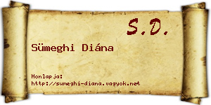 Sümeghi Diána névjegykártya